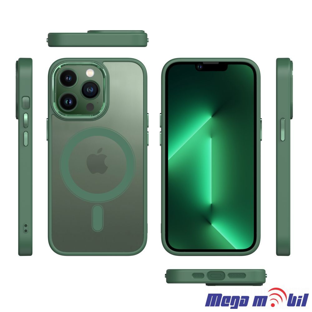 Futrola iPhone 13 Pro Magsafe Acrylic green.